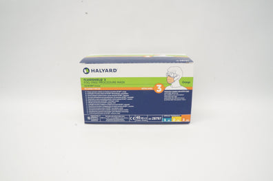 Halyard 28797 Fluidshield 3 Fog-Free Procedure Mask EN14683 Type II R, Orange